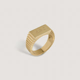 Kinn - Vivian Ribbed Signet Ring