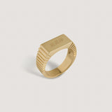 Kinn - Vivian Ribbed Signet Ring