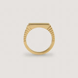 Kinn - Vivian Ribbed Signet Ring