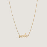 Kinn - Vote Nameplate Necklace Gold