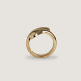 Kinn - Bold Willow Wrap Around Ring Gold