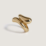 Kinn - Bold Willow Wrap Around Ring Gold