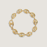 Kinn - Puffed Mariner Chain Bracelet Gold