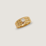 Kinn - Françoise Layered Ellipse Ring Diamond
