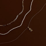 Kinn - Dear Kaia Vertical Nameplate Necklace