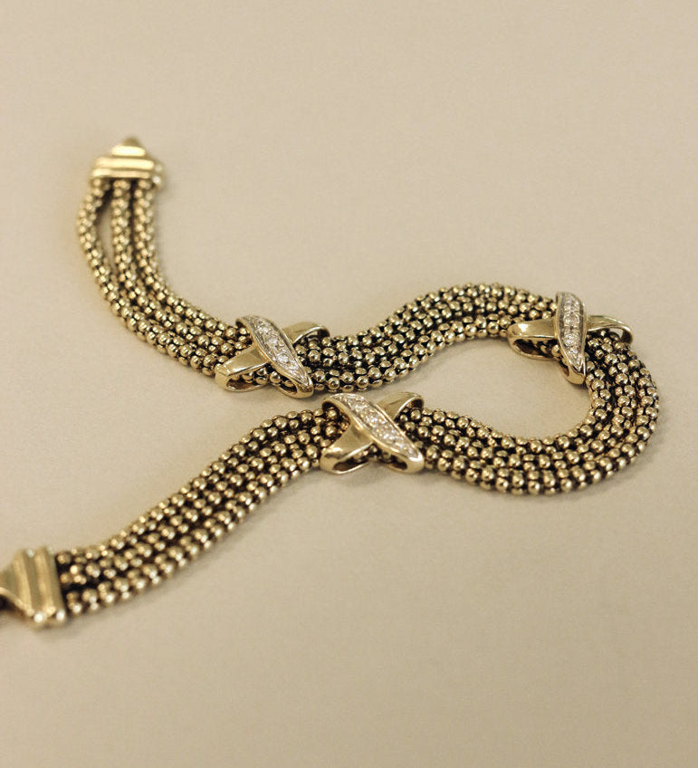Kinn - Vintage 14k Gold Chain Bracelet