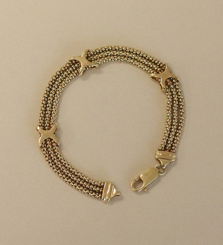 Kinn - Vintage 14k Gold Chain Bracelet