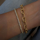 Kinn - Vintage 14k Gold Link Chain Bracelet