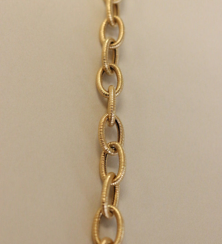 Kinn - Vintage 14k Gold Link Chain Bracelet