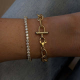 Kinn - Vintage 14k Gold Link Chain Bracelet