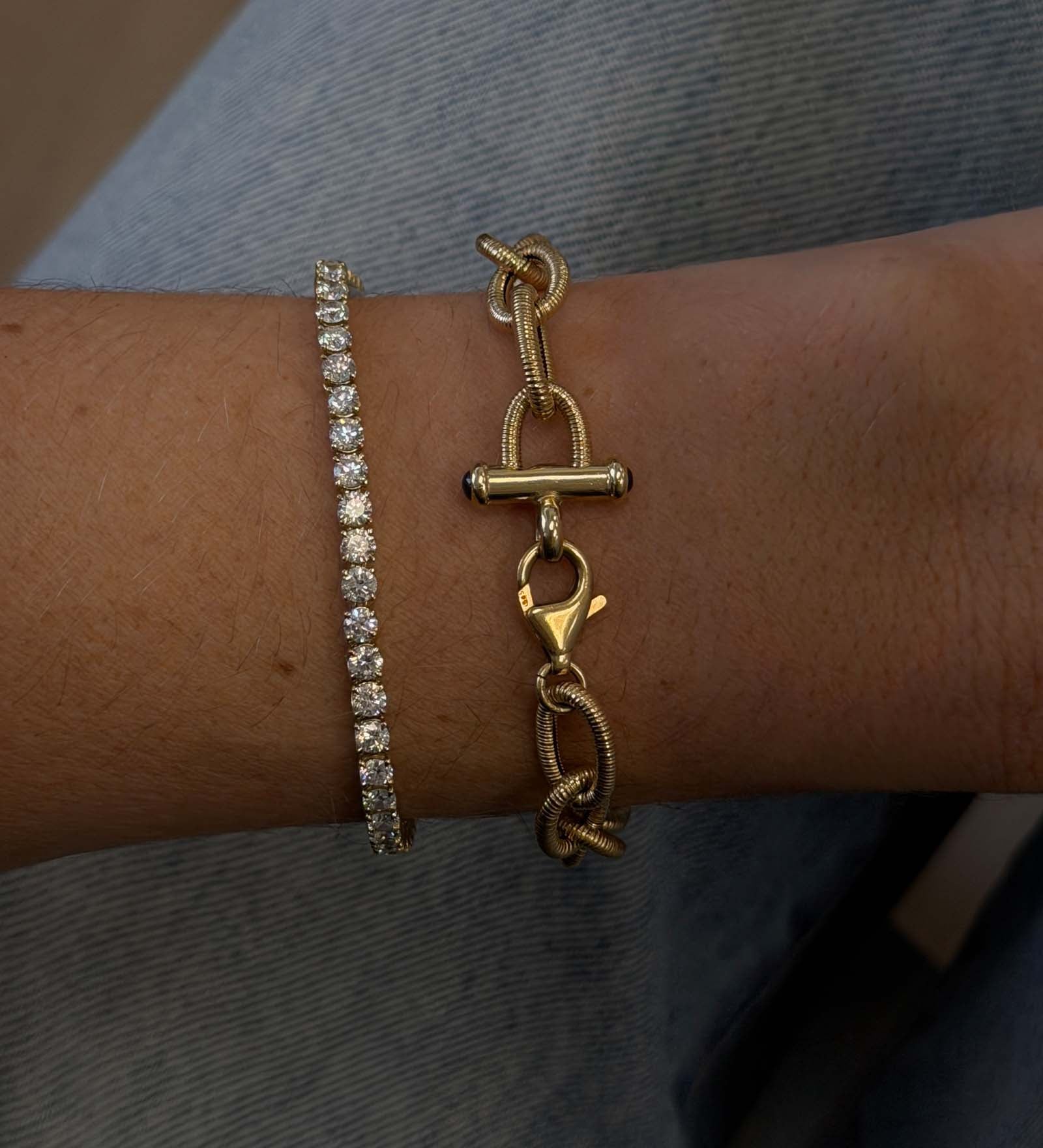 Kinn - Vintage 14k Gold Link Chain Bracelet