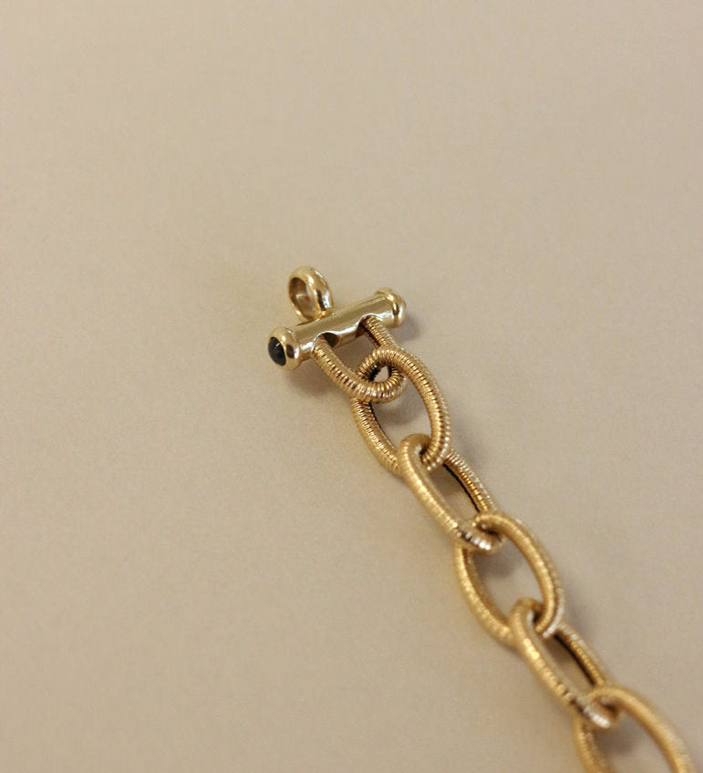 Kinn - Vintage 14k Gold Link Chain Bracelet