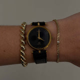 Kinn - Vintage Gucci Leather Watch Black