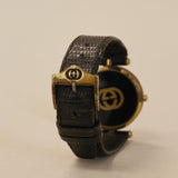 Kinn - Vintage Gucci Leather Watch Black