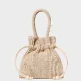Loeffler Randall - Kylie Natural Raffia Drawstring Pouch