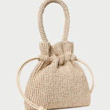 Loeffler Randall - Kylie Natural Raffia Drawstring Pouch