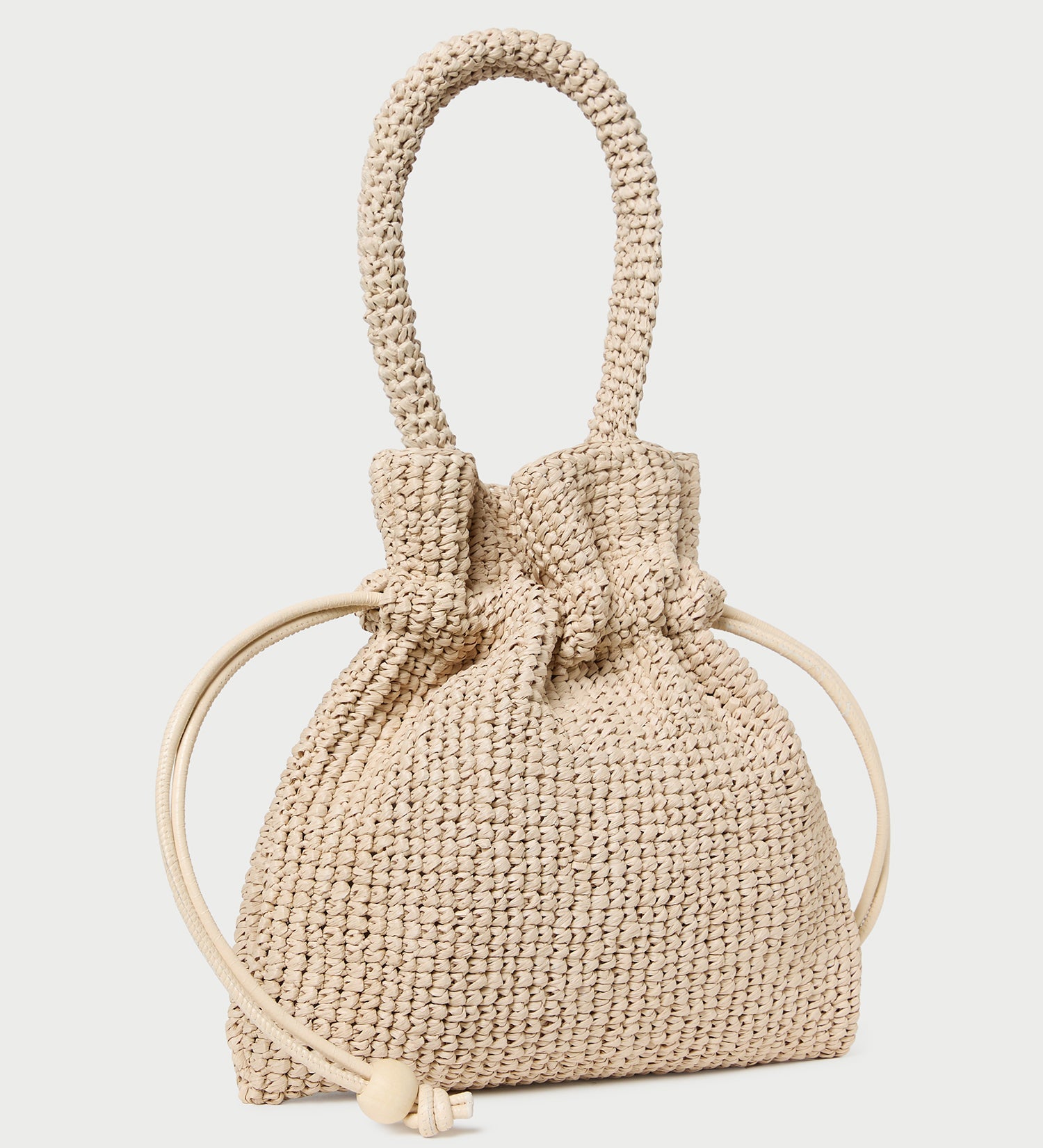 Loeffler Randall - Kylie Natural Raffia Drawstring Pouch