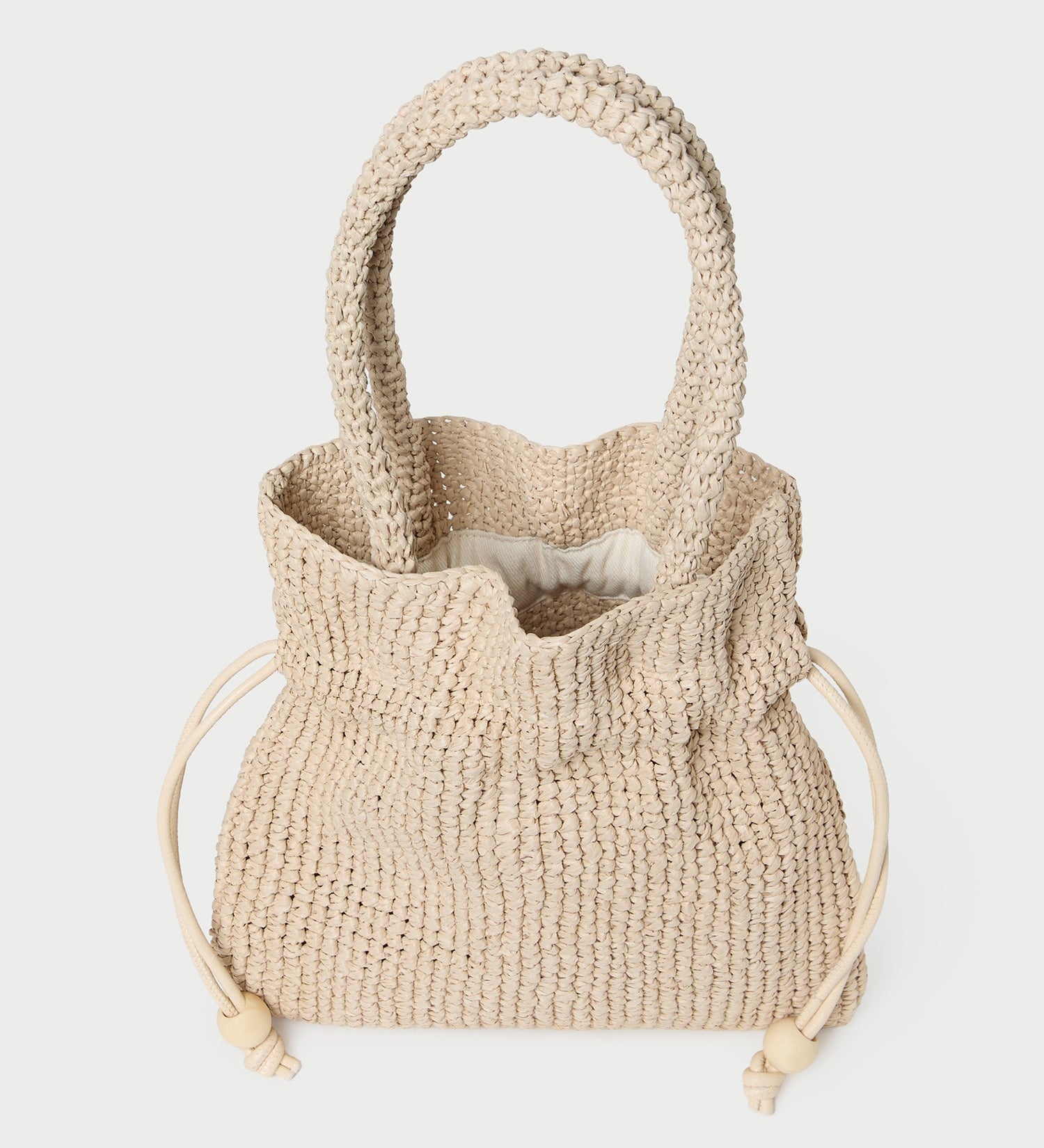 Loeffler Randall - Kylie Natural Raffia Drawstring Pouch