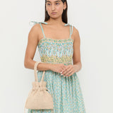 Loeffler Randall - Kylie Natural Raffia Drawstring Pouch