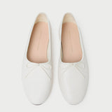 Loeffler Randall - Landon Cream Leather Ballet Flat