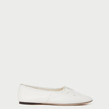 Loeffler Randall - Landon Cream Leather Ballet Flat