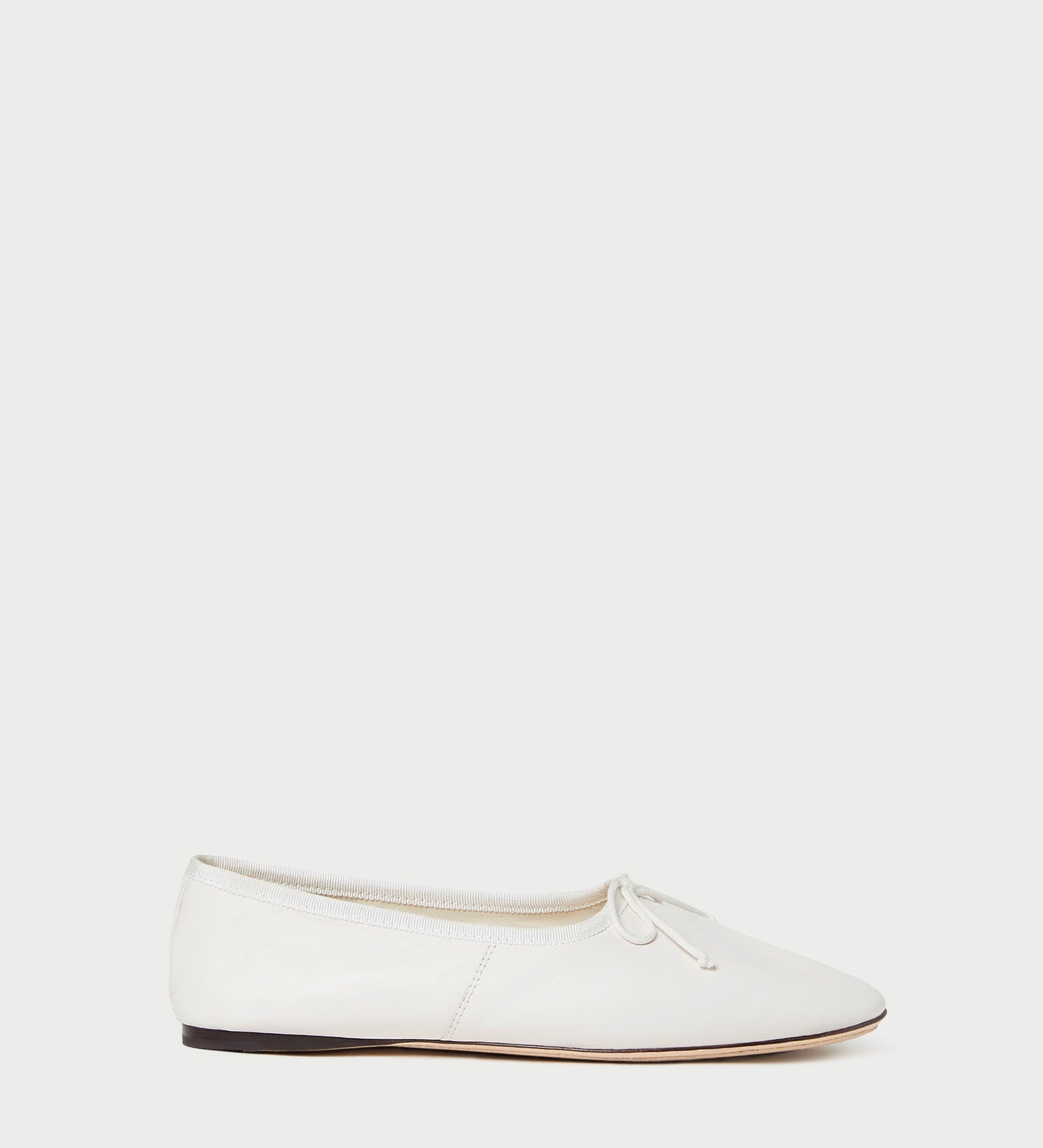 Loeffler Randall - Landon Cream Leather Ballet Flat