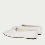 Loeffler Randall - Landon Cream Leather Ballet Flat