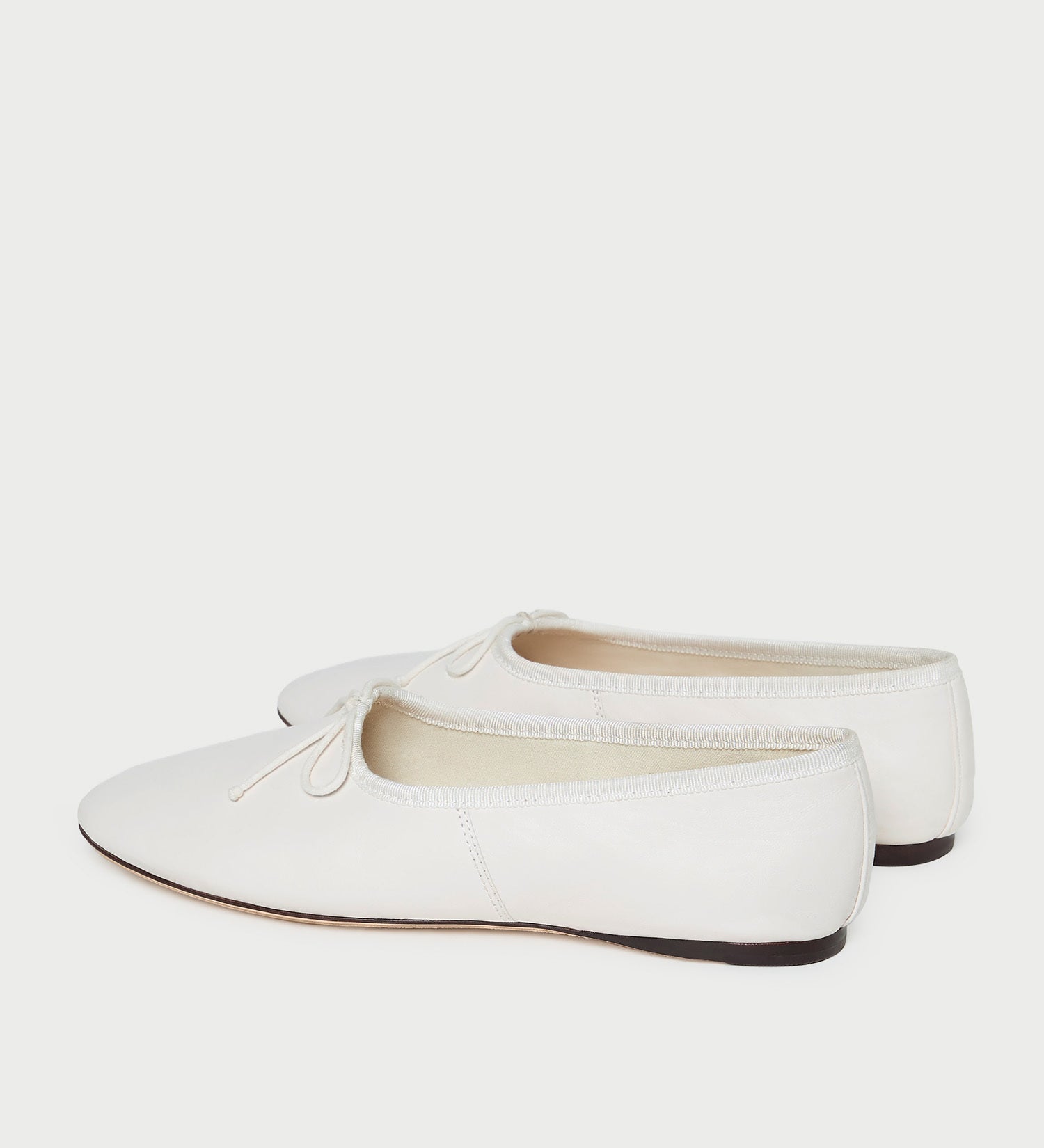 Loeffler Randall - Landon Cream Leather Ballet Flat
