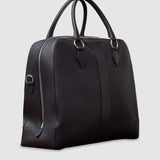 Métier - Le Voyage Two to Three Night Bag Natural Calfskin Matte Black