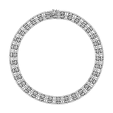 Dorsey - LILETTA PAVÉ LINK NECKLACE, SILVER
