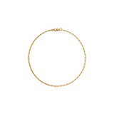 Dorsey - LINNEA, LAB DIAMOND GOLD CHAIN ANKLET