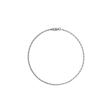 Dorsey - LINNEA, LAB DIAMOND SILVER CHAIN ANKLET