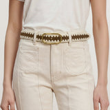Veronica Beard - Loop Suede Whipstitch Belt