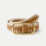 Veronica Beard - Loop Suede Whipstitch Belt