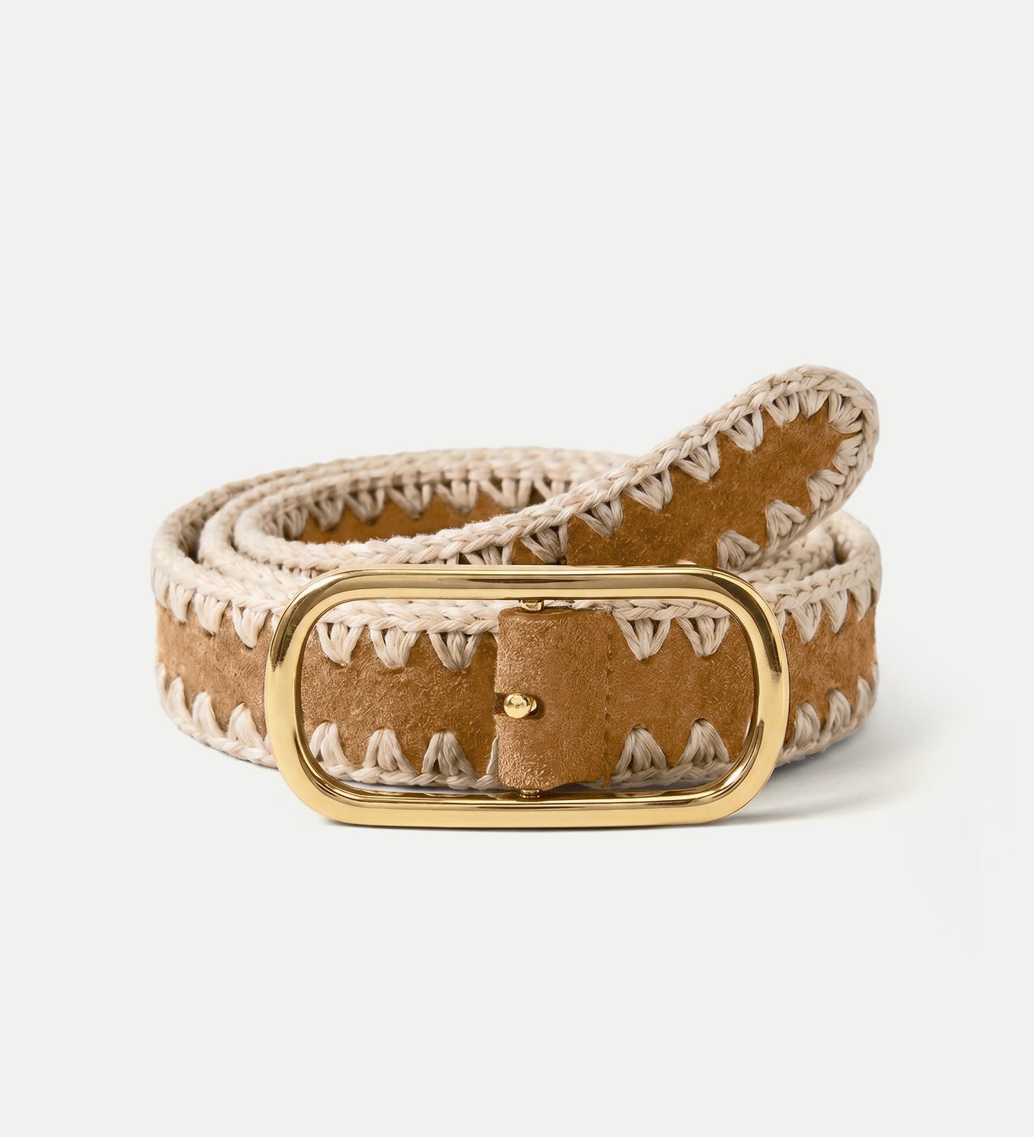 Veronica Beard - Loop Suede Whipstitch Belt