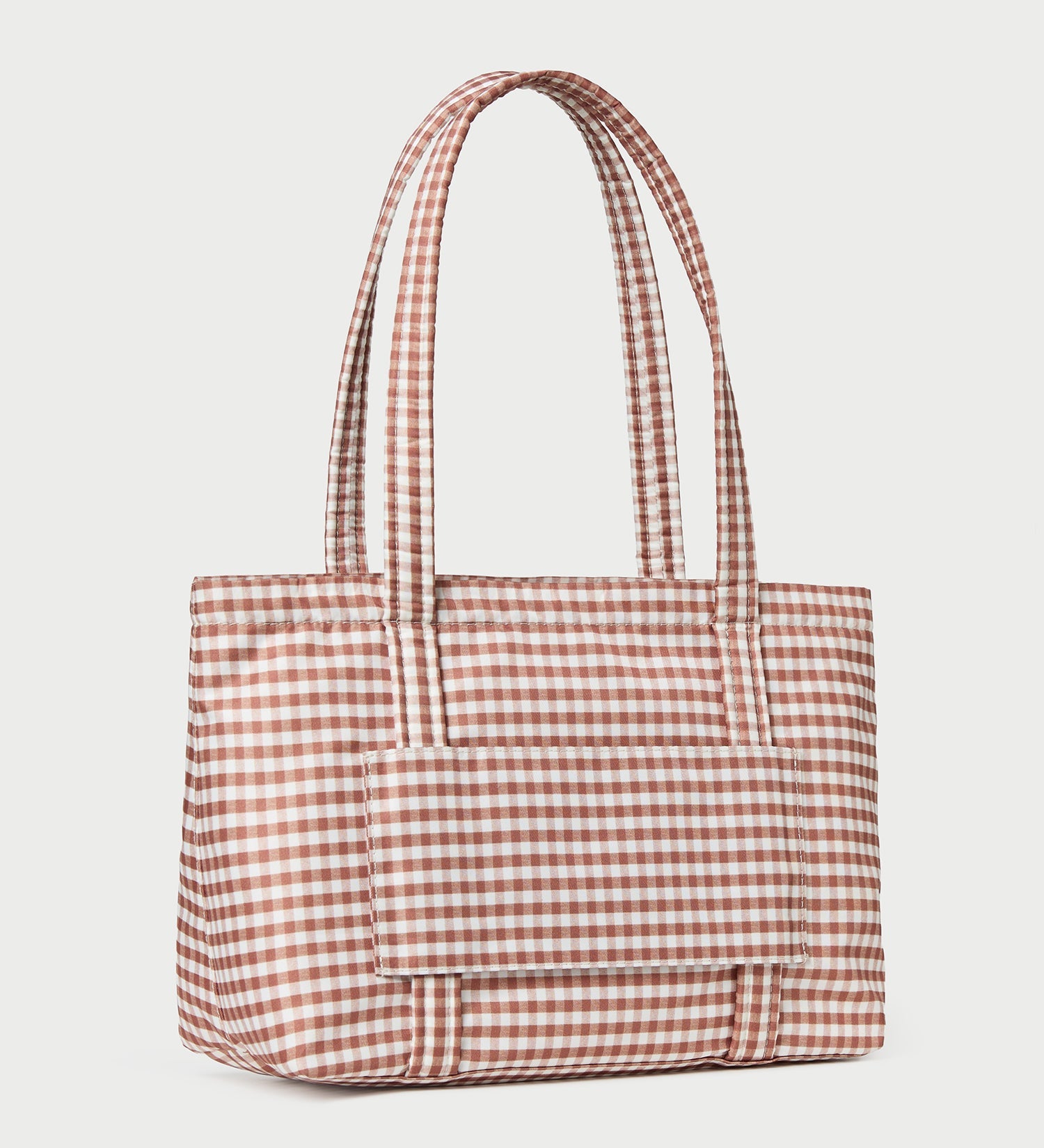 Loeffler Randall - Lyla Brown Gingham Essential Tote
