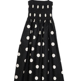 Ciao Lucia - Mael Smocked Polka Dot Midi Dress