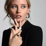 Bondeye Jewelry - Malachite Textured Signet Ring