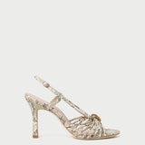 Loeffler Randall - Mareka Snake Leather Heeled Sandal