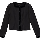 Ciao Lucia - Margot Faille Velvet Trim Jacket