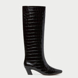 Loeffler Randall - Marley Crocodile Leather Tall Boot