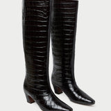 Loeffler Randall - Marley Crocodile Leather Tall Boot