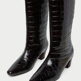 Loeffler Randall - Marley Crocodile Leather Tall Boot