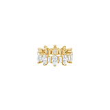 Dorsey - MARQUISE AND BAGUETTE ETERNITY BAND IN MOISSANITE, 18K GOLD VERMEIL