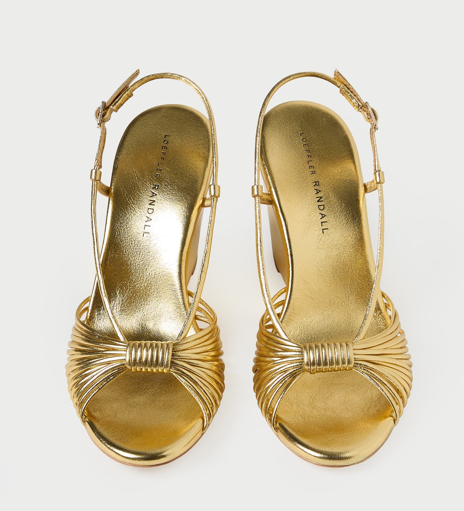 Loeffler Randall - Marren Gold Leather Wedge