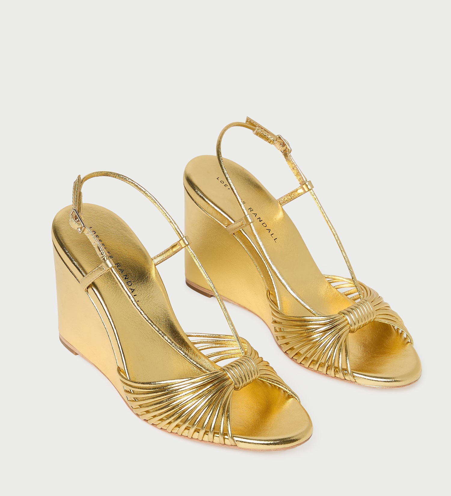 Loeffler Randall - Marren Gold Leather Wedge