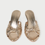 Loeffler Randall - Marsy Champagne Leather Knot Wedge