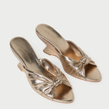 Loeffler Randall - Marsy Champagne Leather Knot Wedge