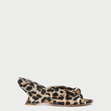 Loeffler Randall - Marsy Leopard Silk Knot Wedge