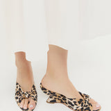 Loeffler Randall - Marsy Leopard Silk Knot Wedge